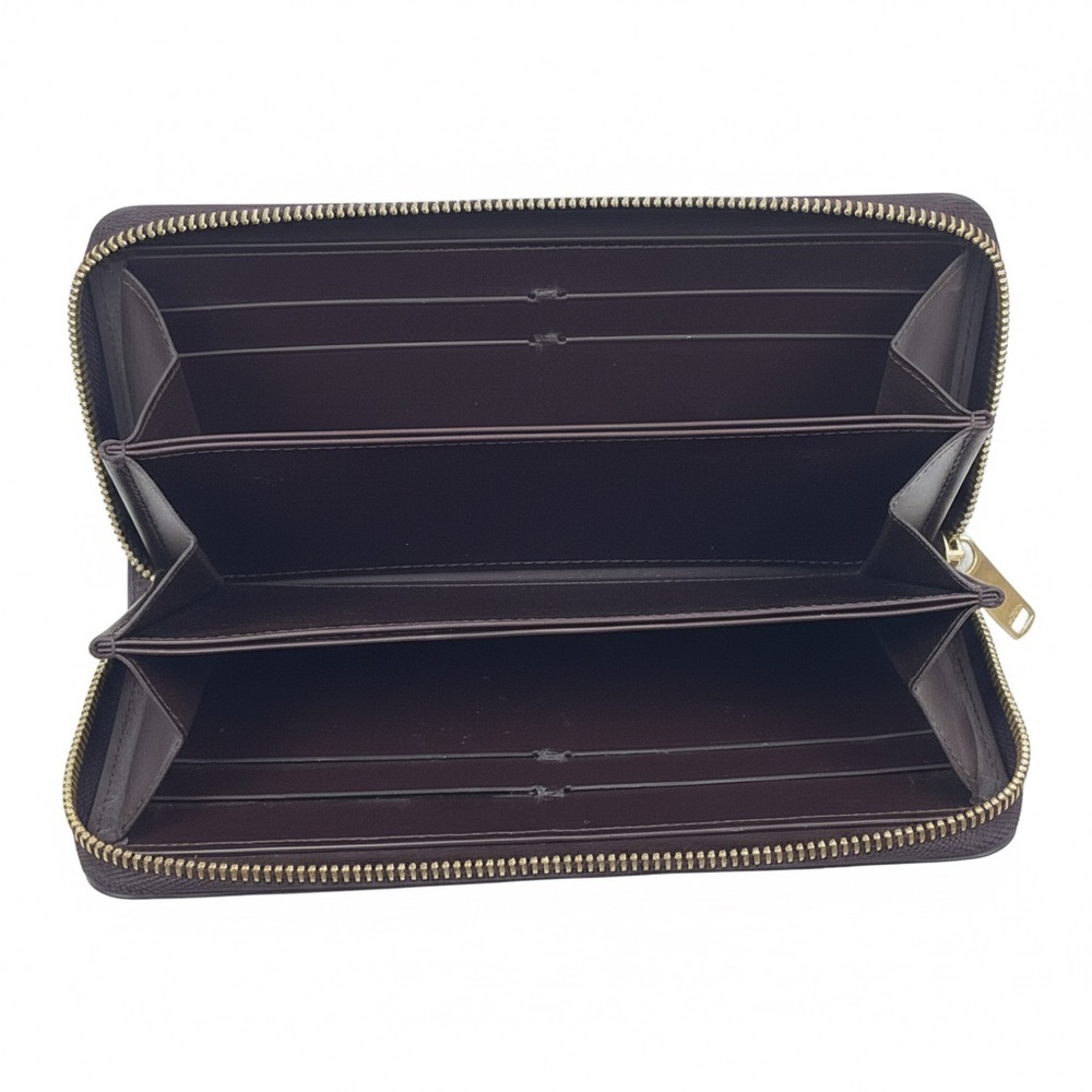 Vintage Louis Vuitton Vernis Zippy Wallet Burgundy Patent France Monogram - Picture 6 of 16